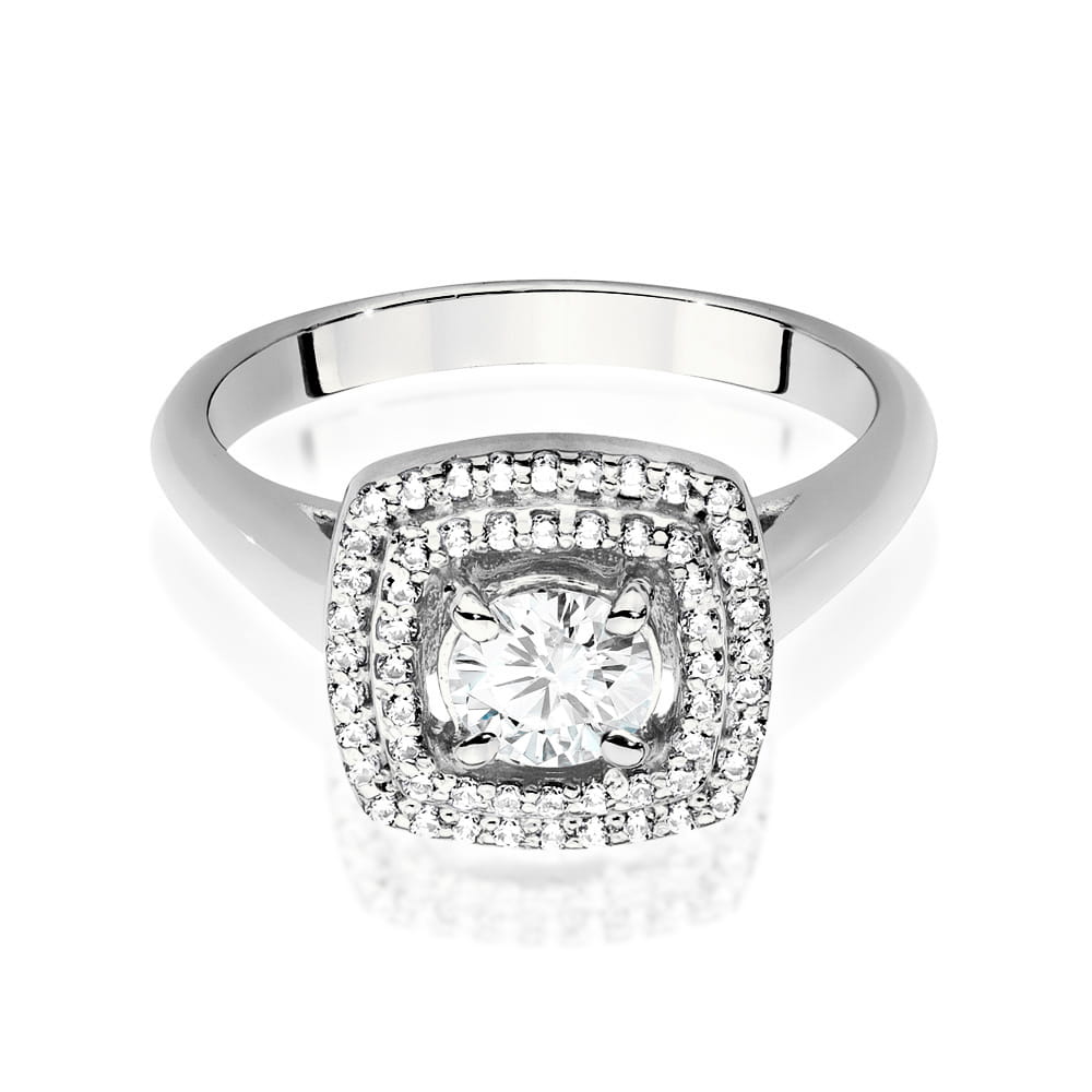 Inel Aur 9K cu Diamante Naturale 0.68 ct