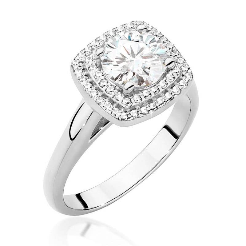 Inel Aur 9K cu Diamante Naturale 1.28 ct