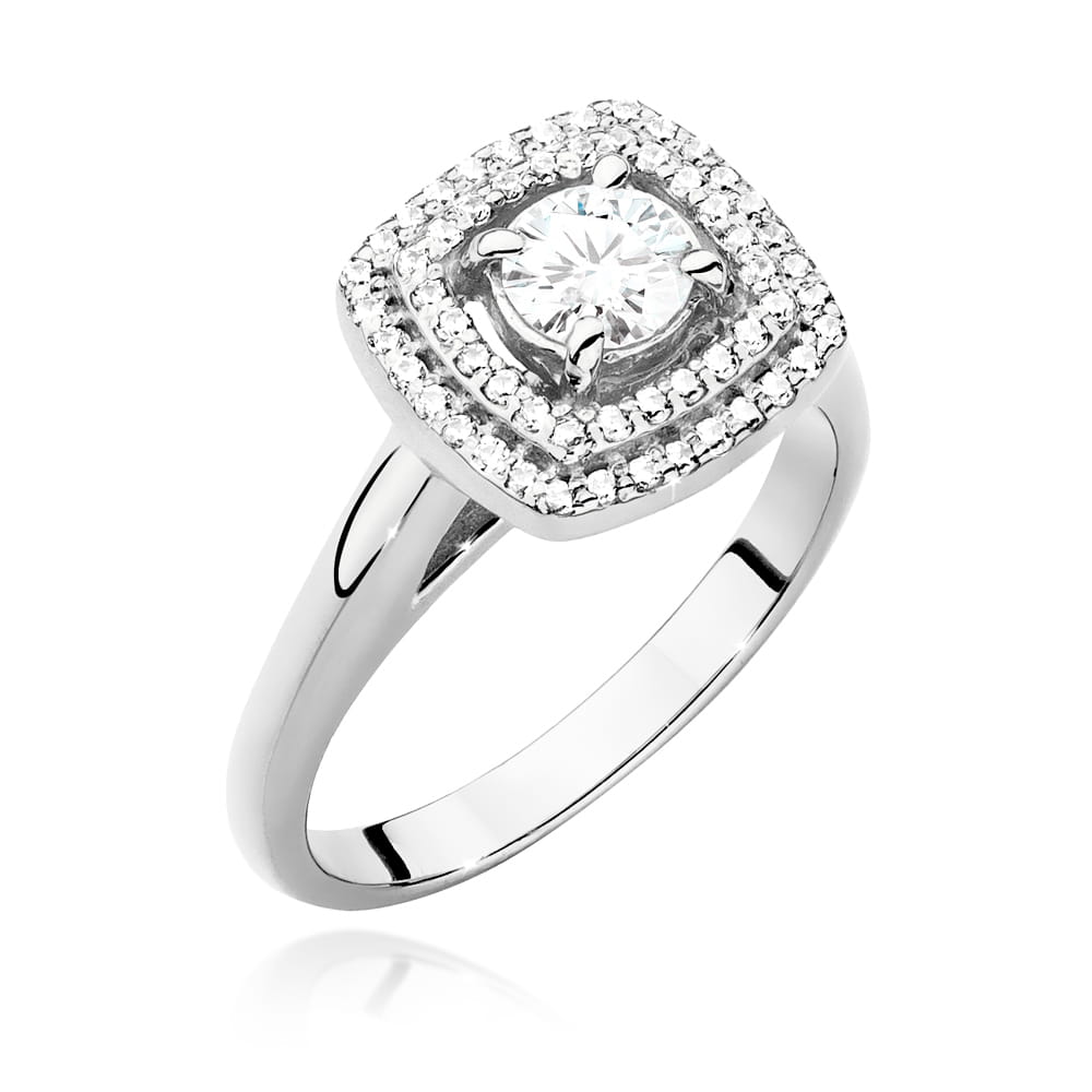 Inel Aur 9K cu Diamante de Laborator 0.68 ct