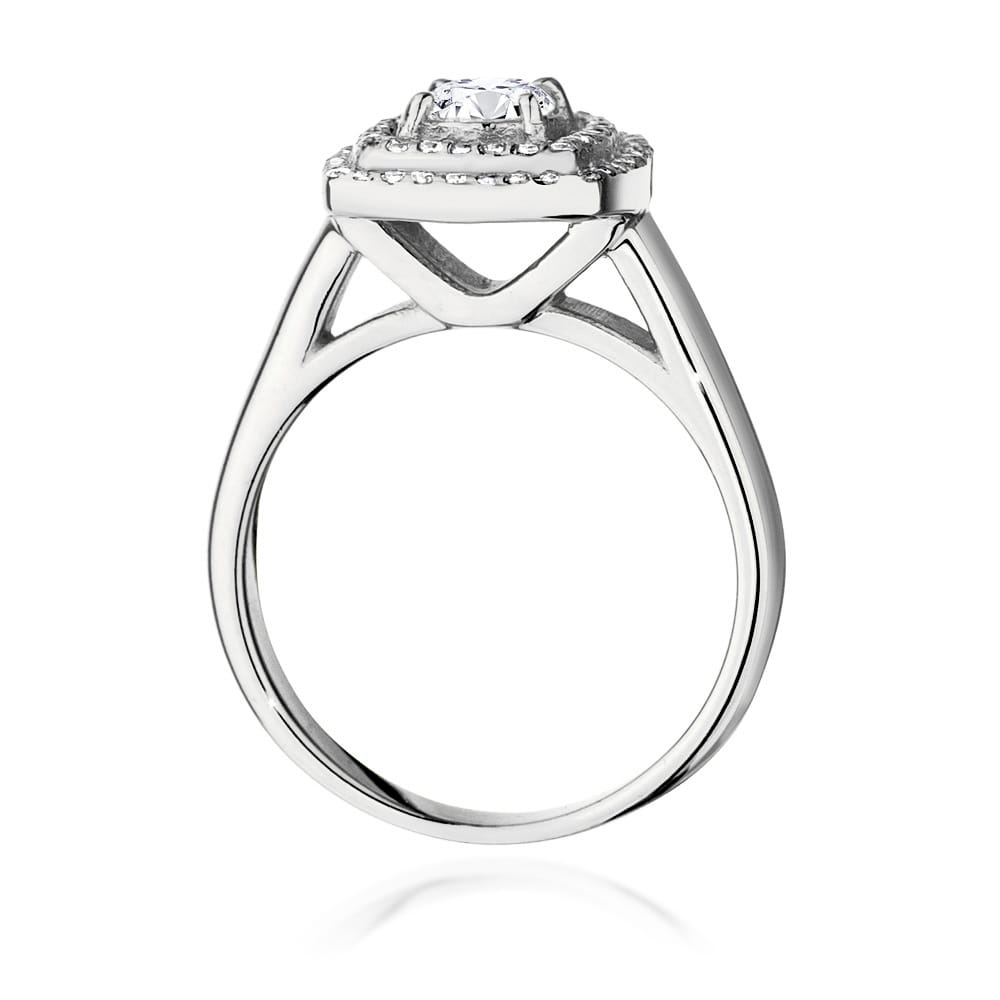 Inel Aur 9K cu Diamante de Laborator 0.68 ct