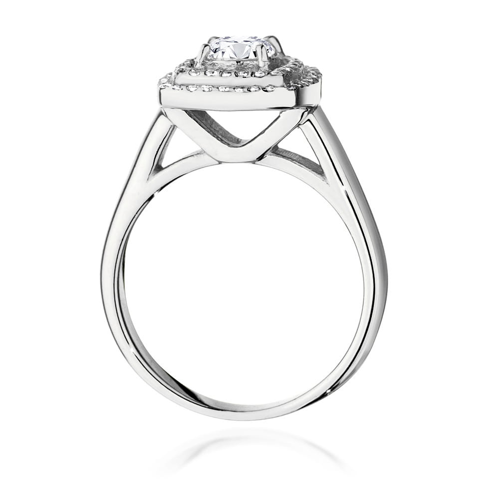 Inel Aur 9K cu Diamante de Laborator 0.78 ct