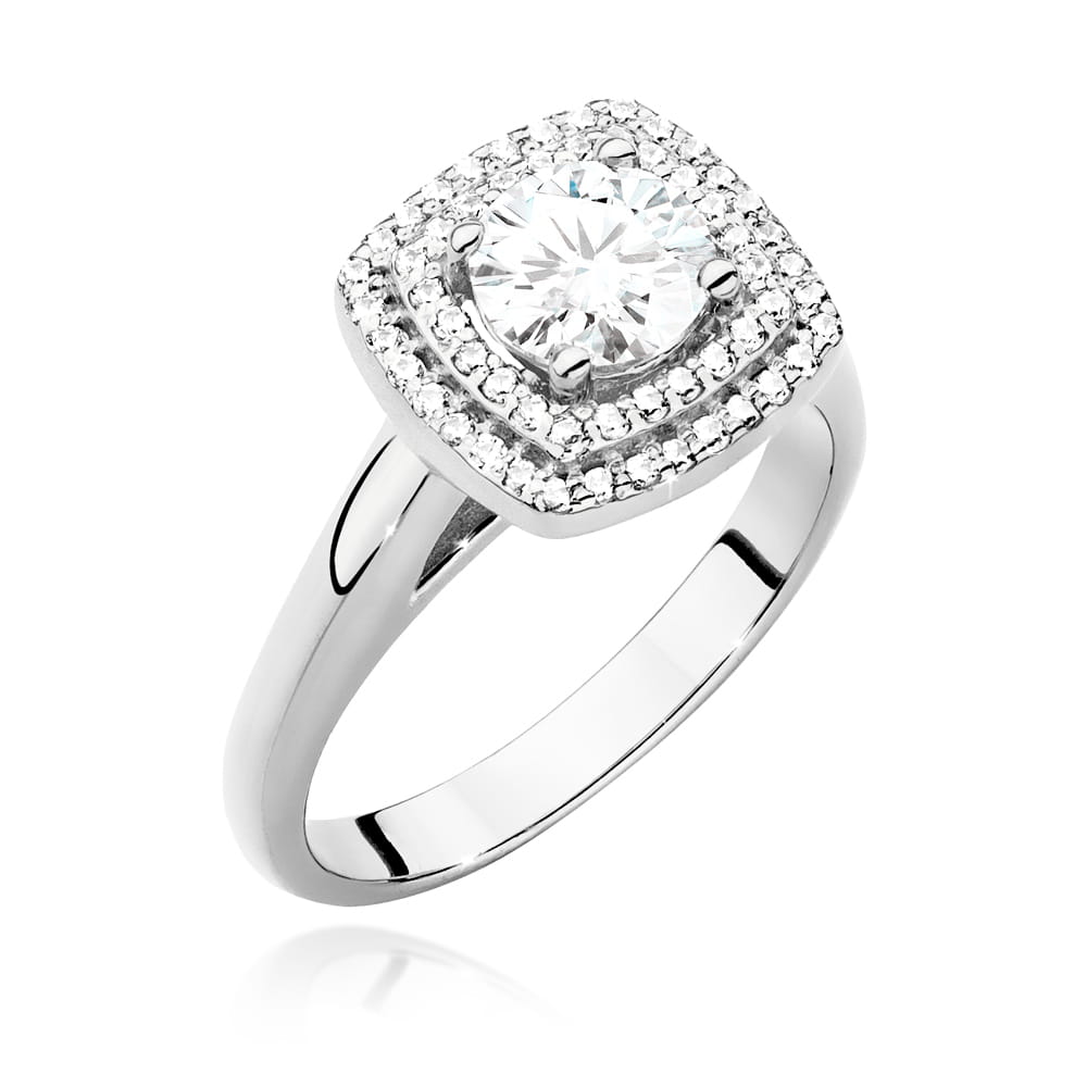 Inel Aur 9K cu Diamante de Laborator 0.98 ct