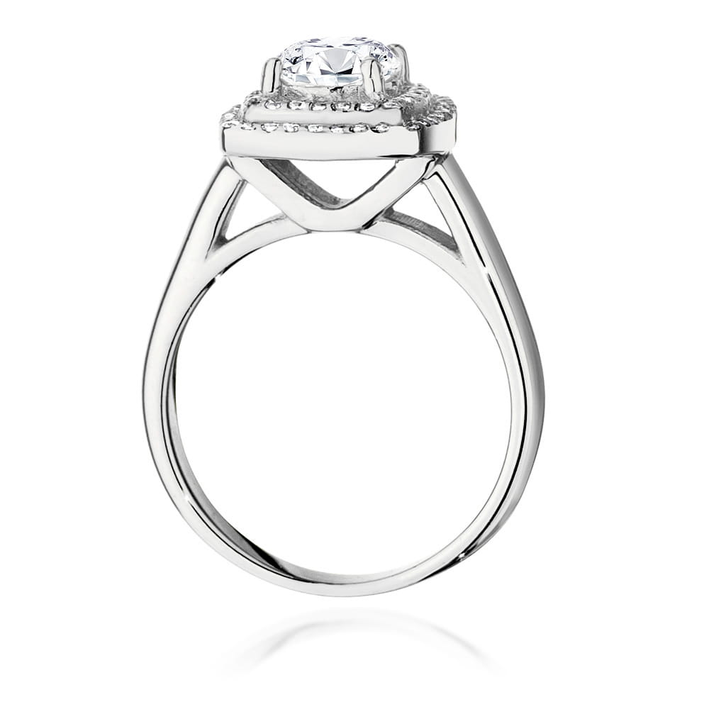 Inel Aur 9K cu Diamante de Laborator 0.98 ct