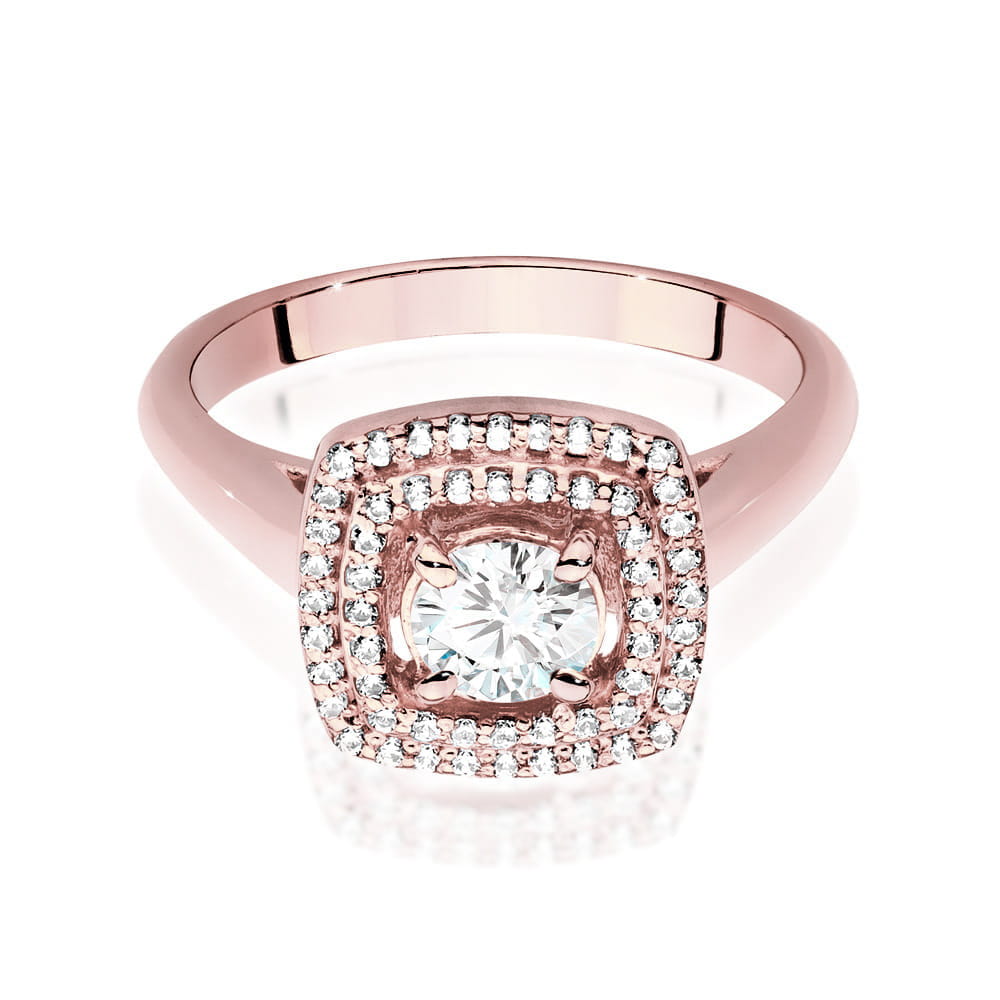 Inel Aur 14K cu Diamante de Laborator 0.68 ct