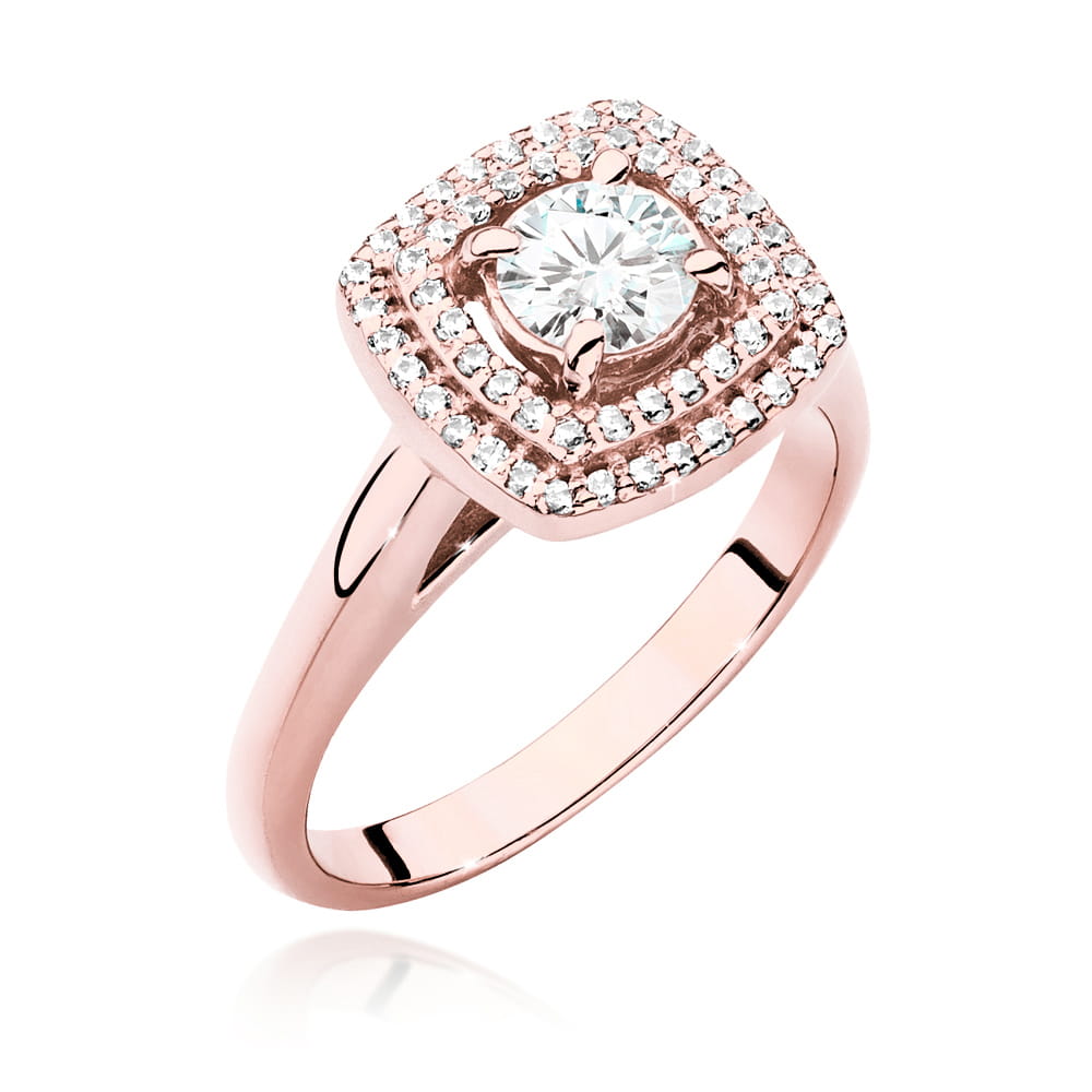 Inel Aur 14K cu Diamante de Laborator 0.78 ct