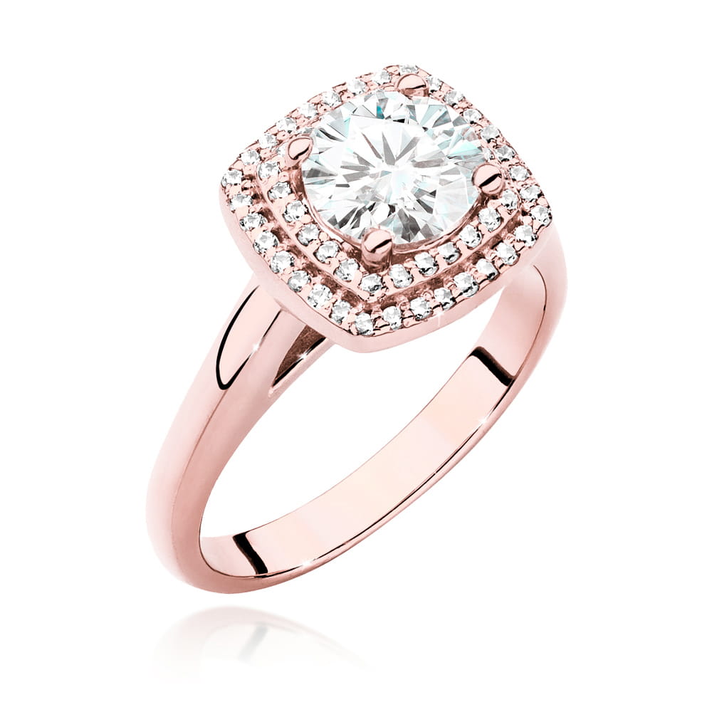 Inel Aur 14K cu Diamante de Laborator 1.28 ct