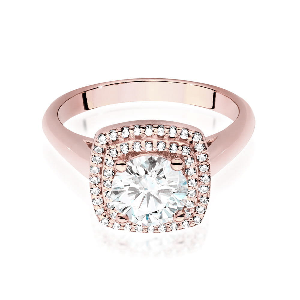 Inel Aur 14K cu Diamante de Laborator 1.28 ct