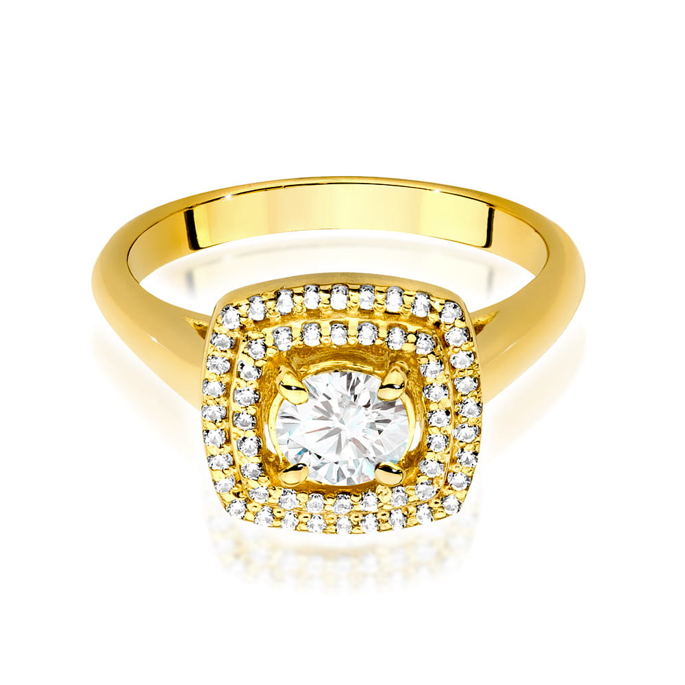 Inel Aur 14K cu Diamante de Laborator 0.78 ct