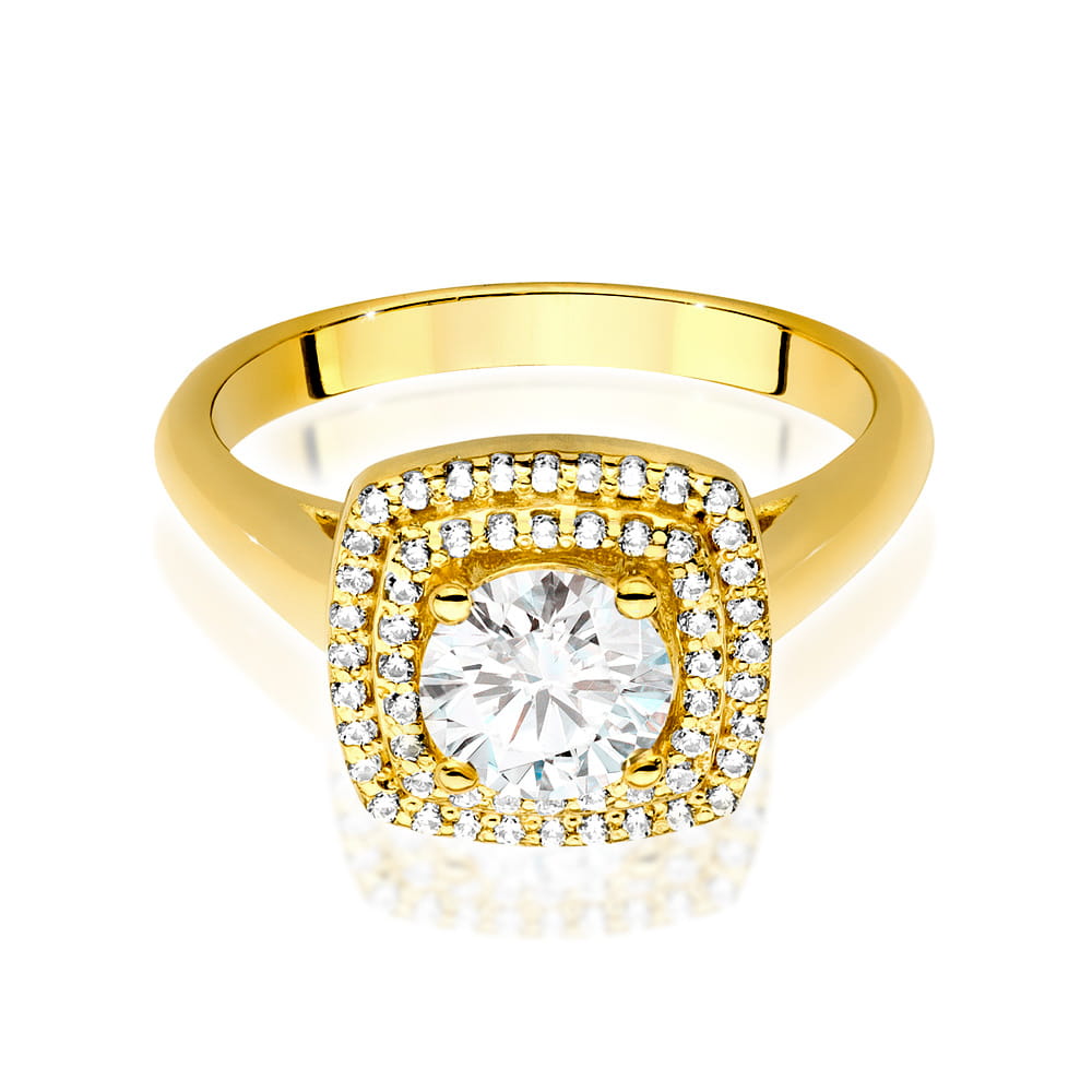 Inel Aur 14K cu Diamante de Laborator 0.98 ct