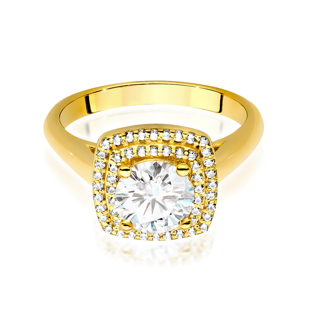 Inel Aur 14K cu Diamante de Laborator 1.28 ct