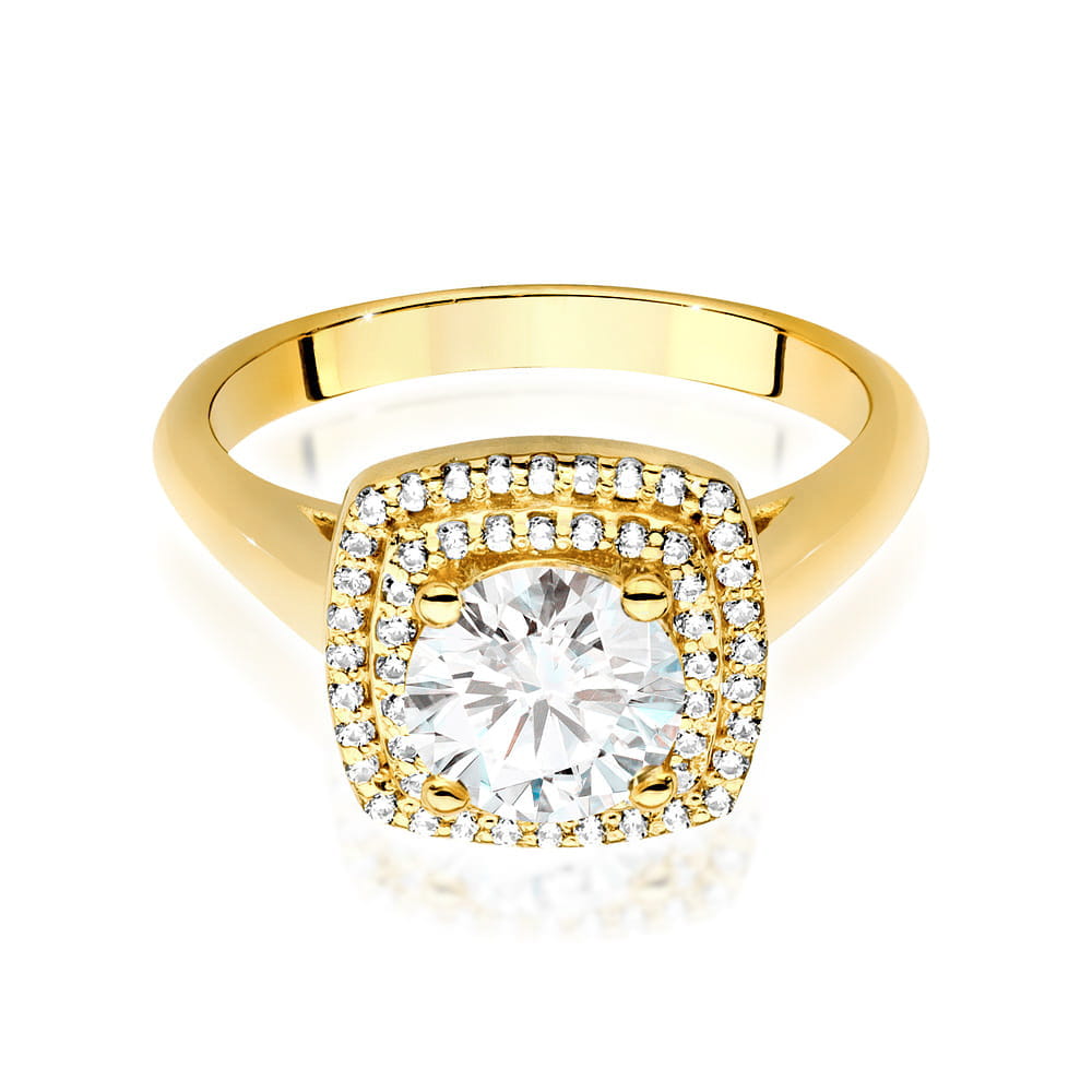 Inel Aur 9K cu Diamante Naturale 1.28 ct