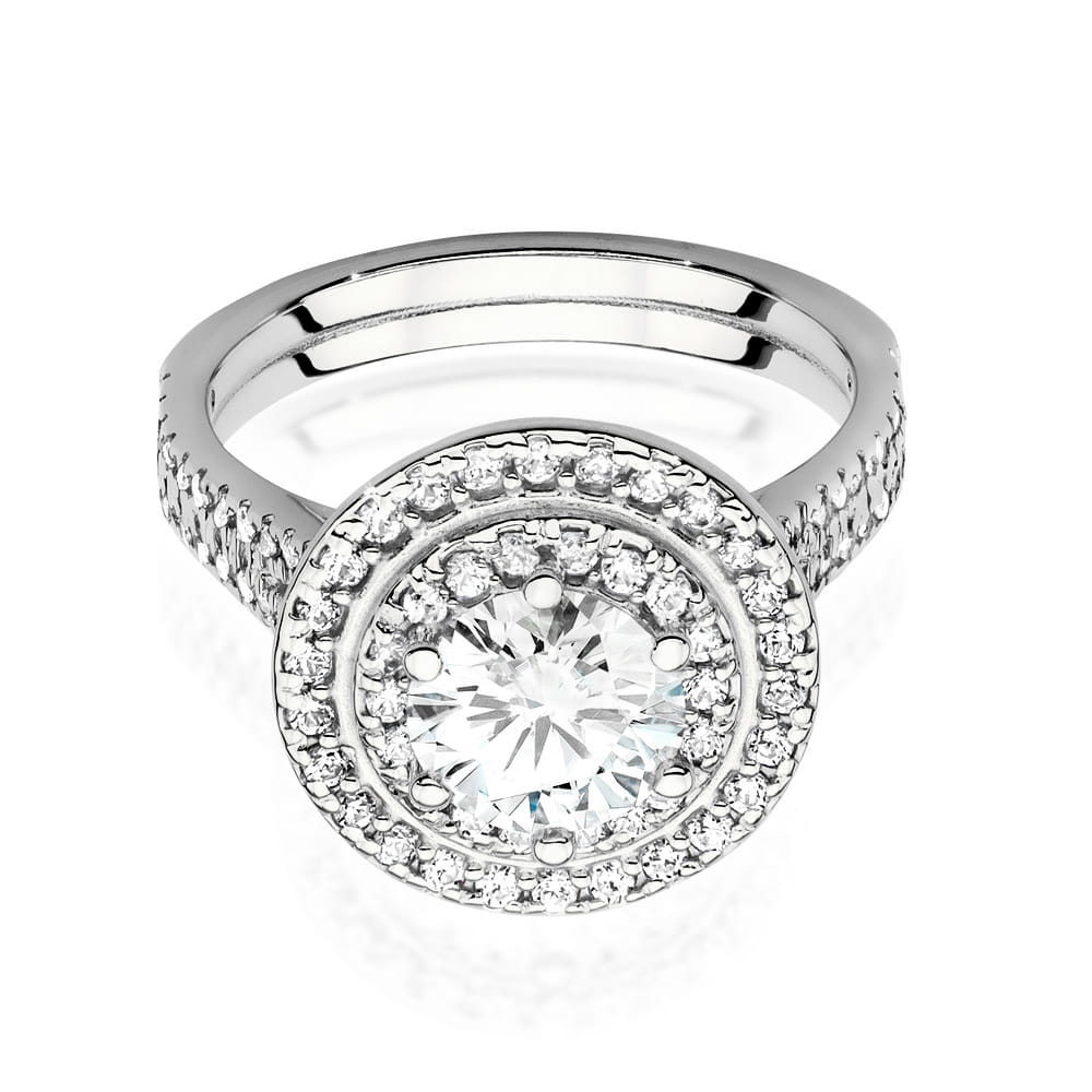 Inel Aur 9K cu Diamante Naturale 1.63 ct