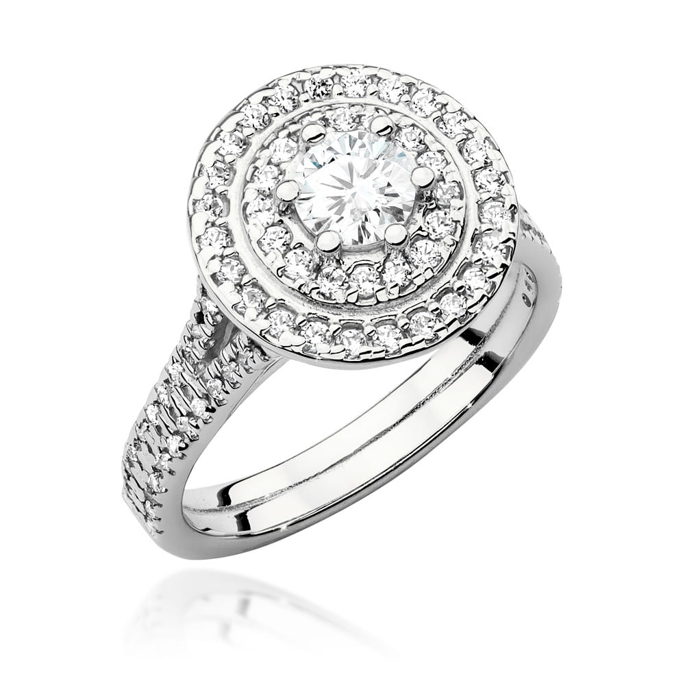 Inel Aur 9K cu Diamante de Laborator 1.01 ct