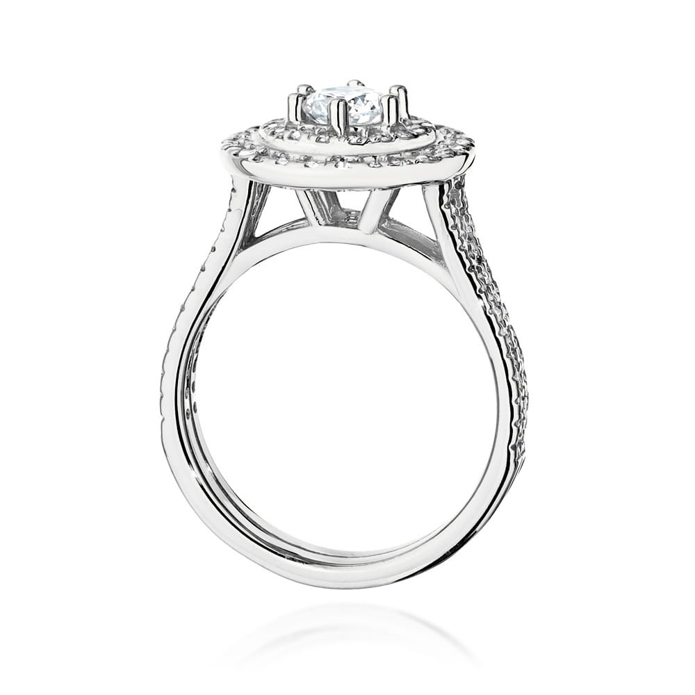 Inel Aur 9K cu Diamante de Laborator 1.01 ct