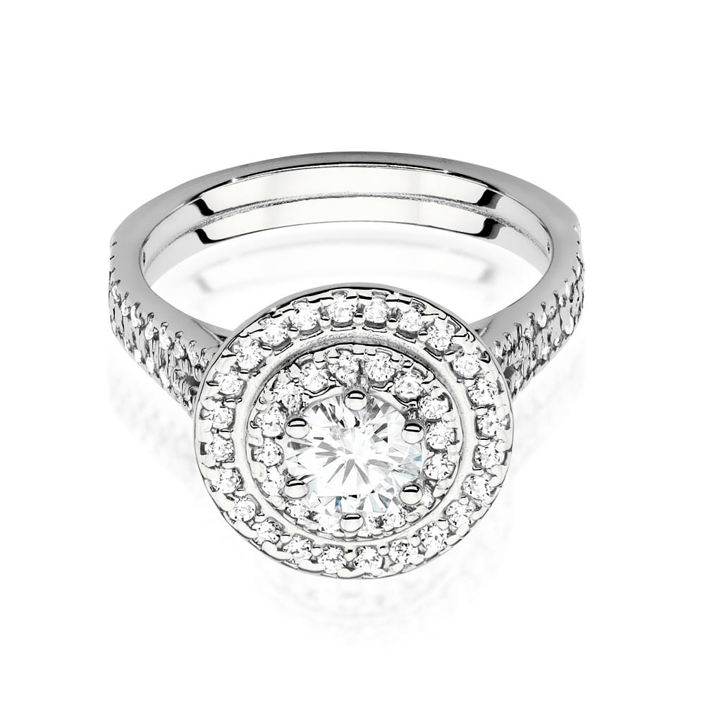 Inel Aur 9K cu Diamante de Laborator 1.11 ct