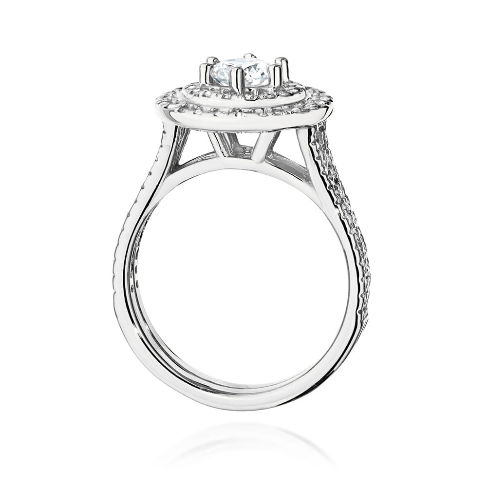 Inel Aur 9K cu Diamante de Laborator 1.11 ct