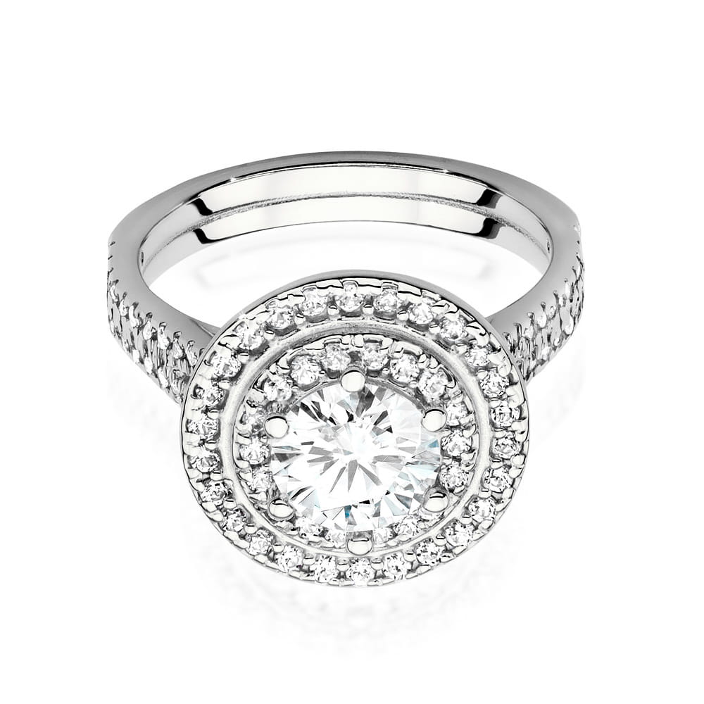 Inel Aur 9K cu Diamante de Laborator 1.33 ct