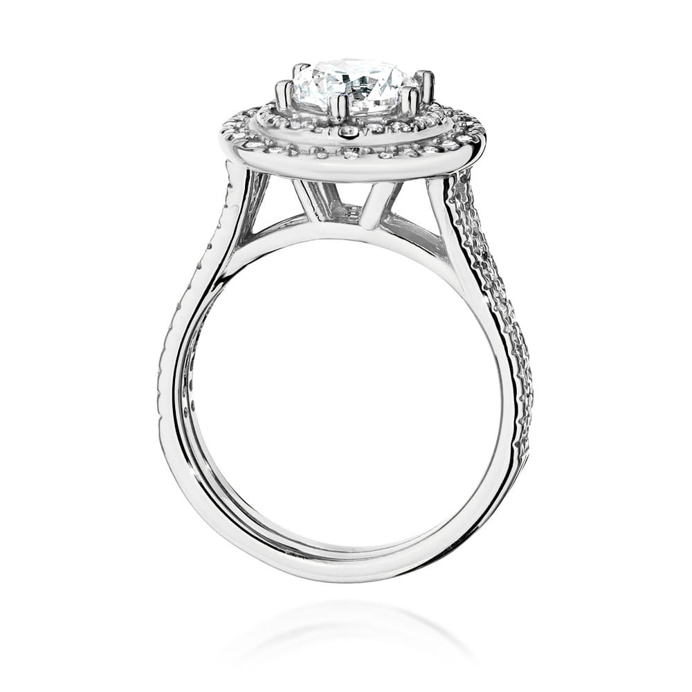 Inel Aur 9K cu Diamante de Laborator 1.63 ct
