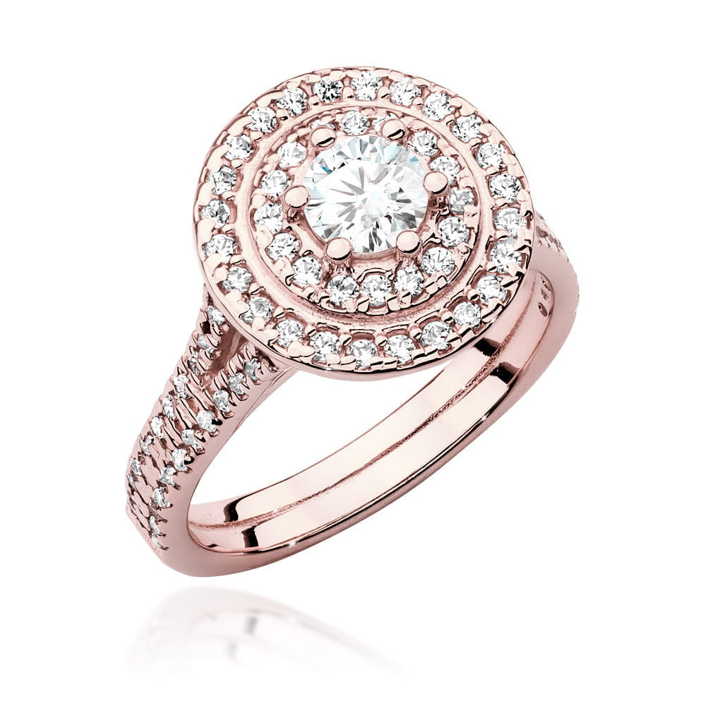 Inel Aur 14K cu Diamante de Laborator 1.01 ct