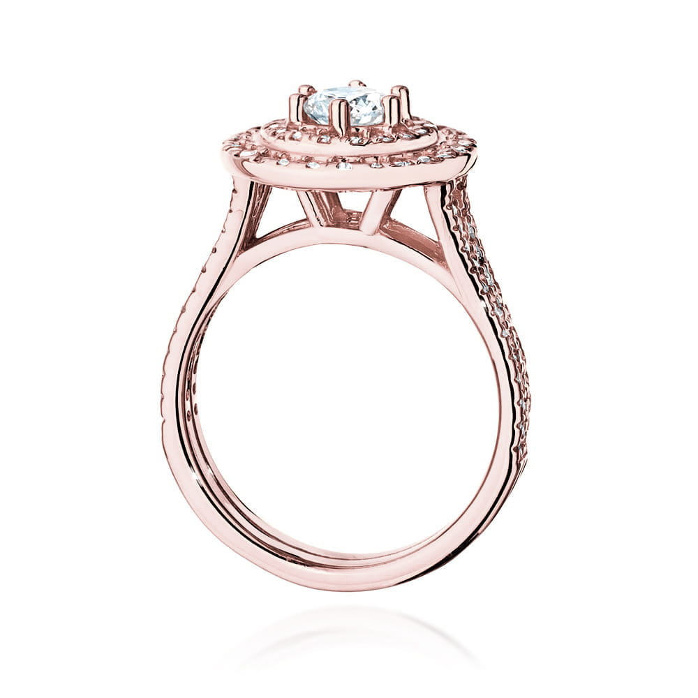 Inel Aur 14K cu Diamante de Laborator 1.01 ct