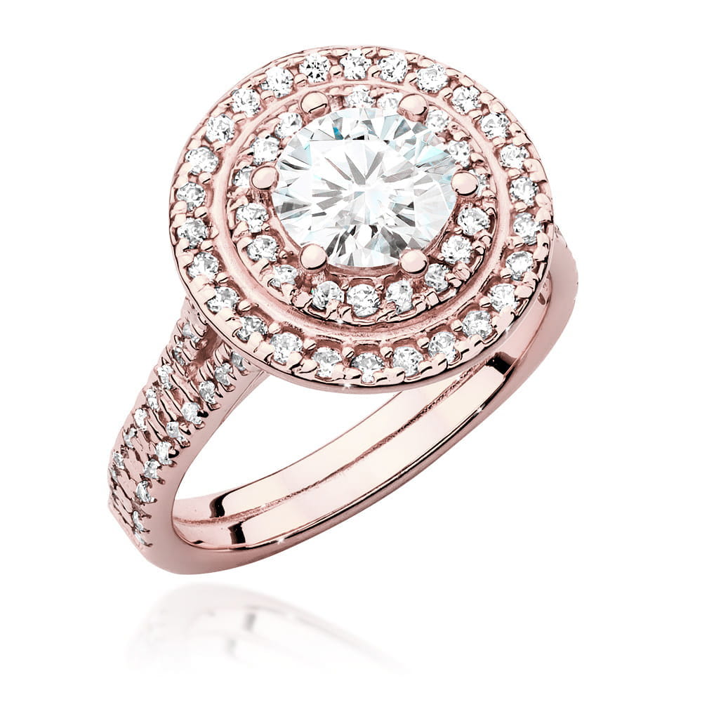 Inel Aur 14K cu Diamante de Laborator 1.63 ct