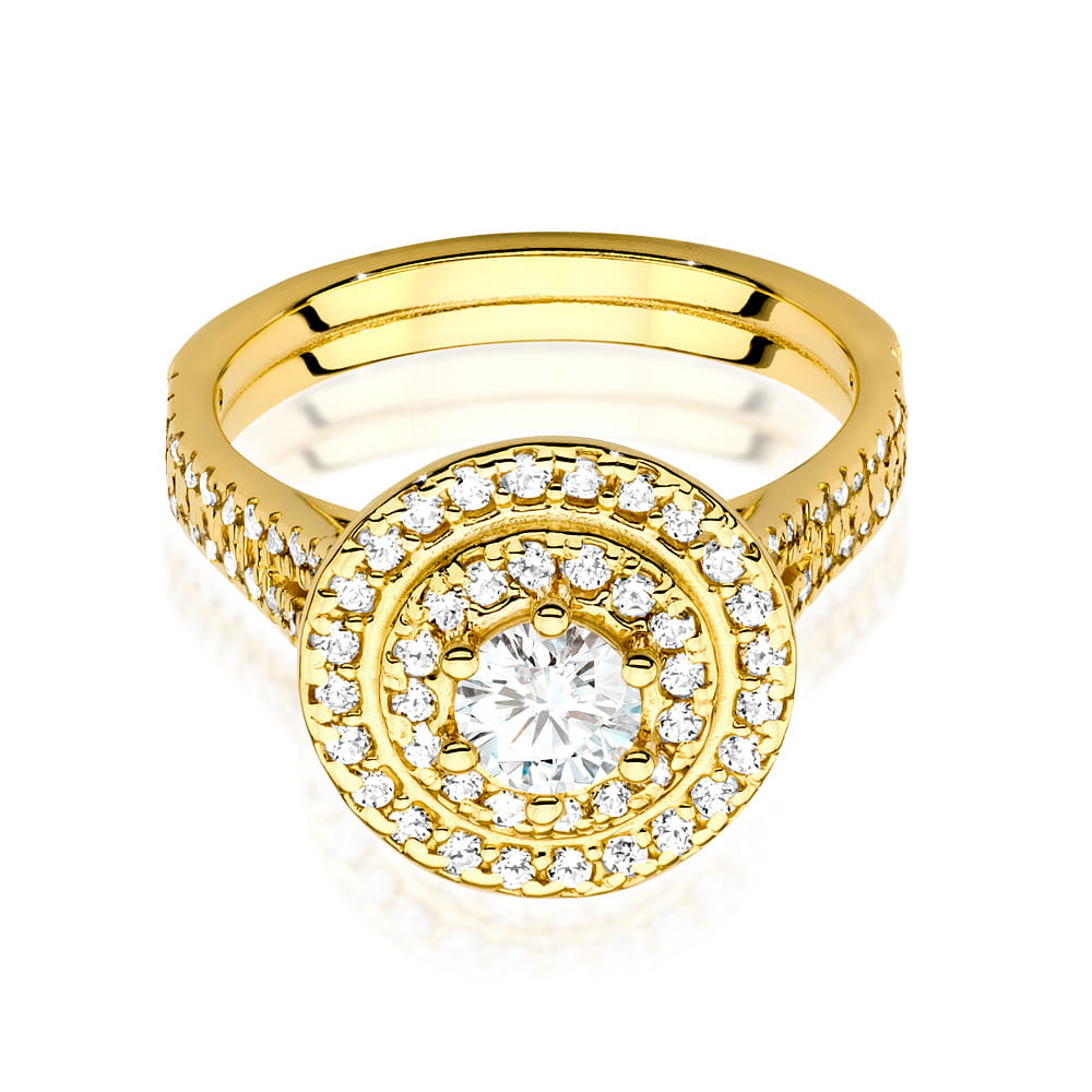 Inel Aur 14K cu Diamante de Laborator 1.01 ct