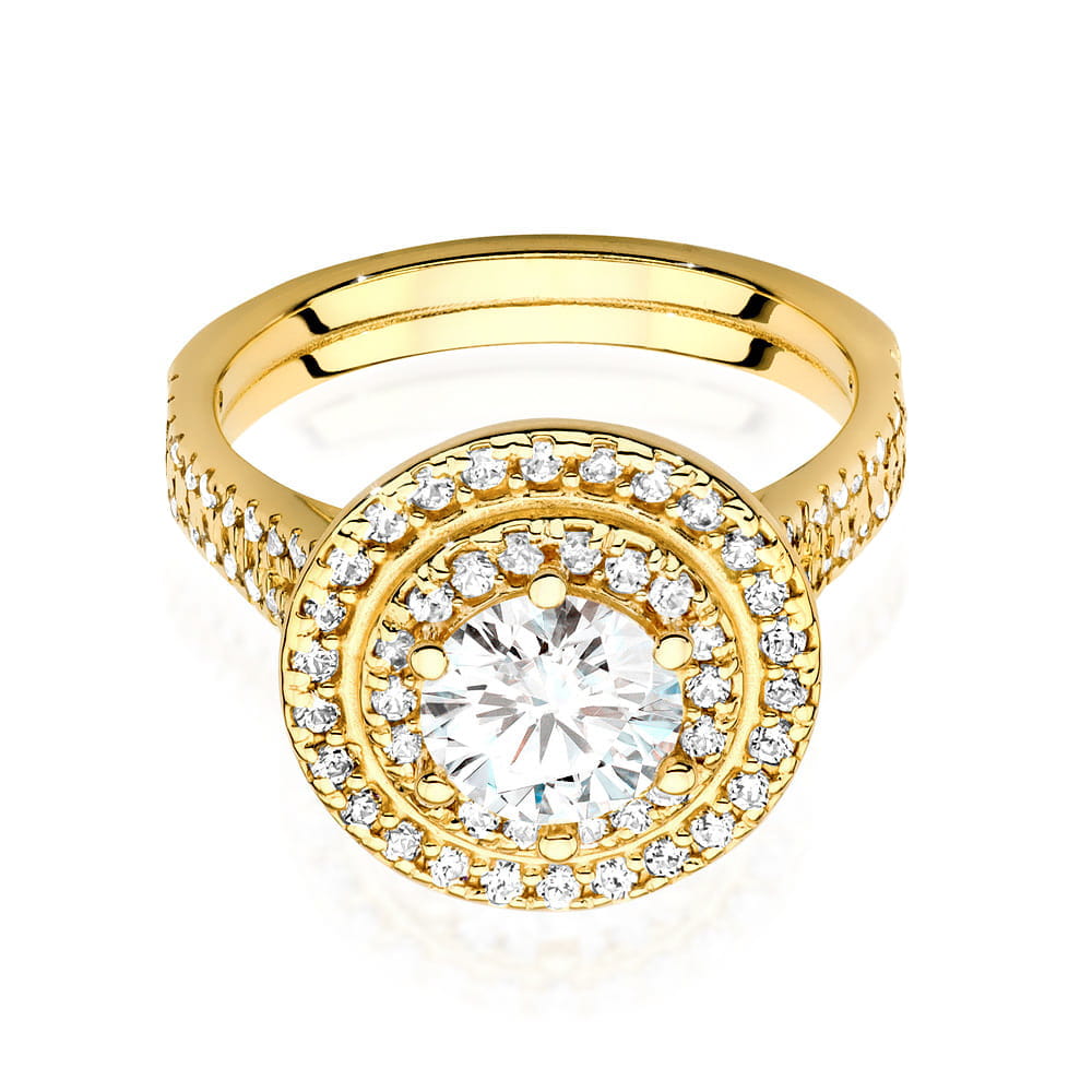 Inel Aur 9K cu Diamante Naturale 1.33 ct