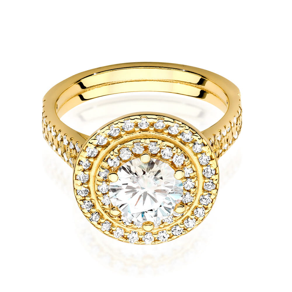 Inel Aur 9K cu Diamante Naturale 1.63 ct