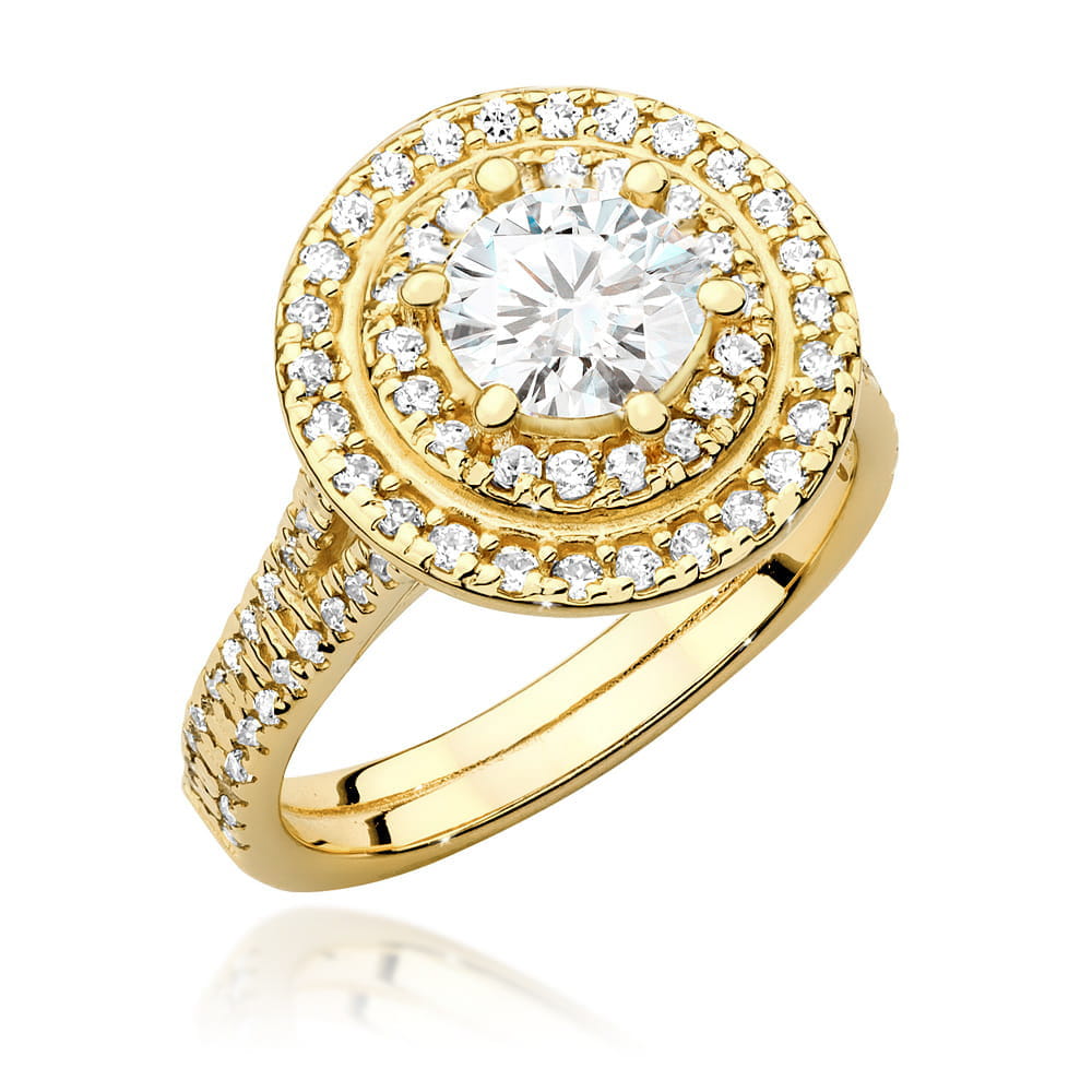 Inel Aur 9K cu Diamante de Laborator 1.33 ct