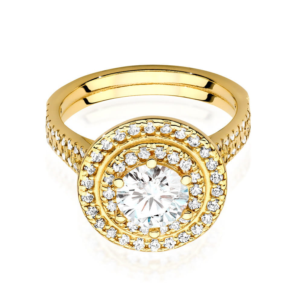 Inel Aur 9K cu Diamante de Laborator 1.33 ct