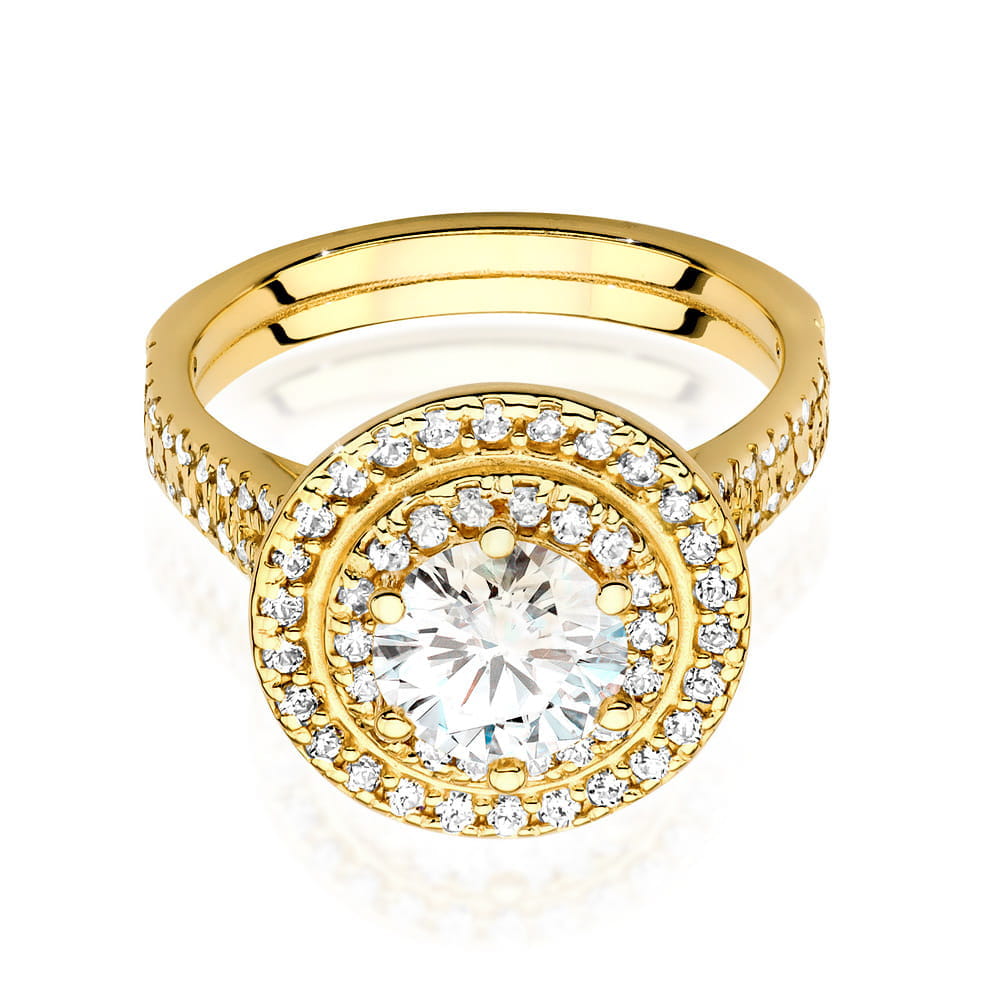 Inel Aur 9K cu Diamante de Laborator 1.63 ct