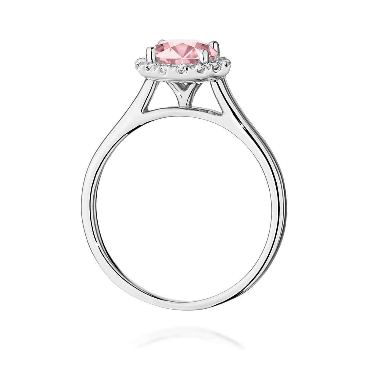 Inel Aur 14K cu Diamante Roz de Laborator 1.14 ct