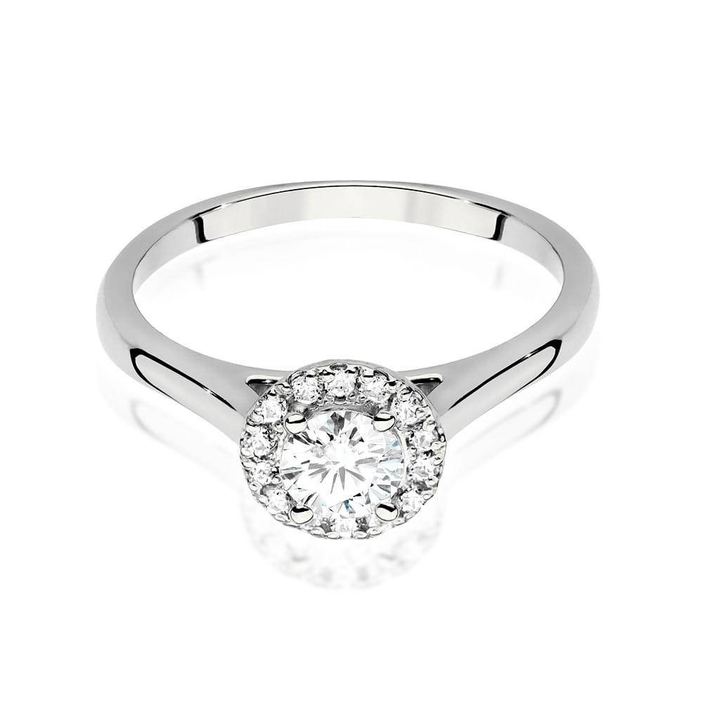 Inel Aur 9K cu Diamante Naturale 0.52 ct