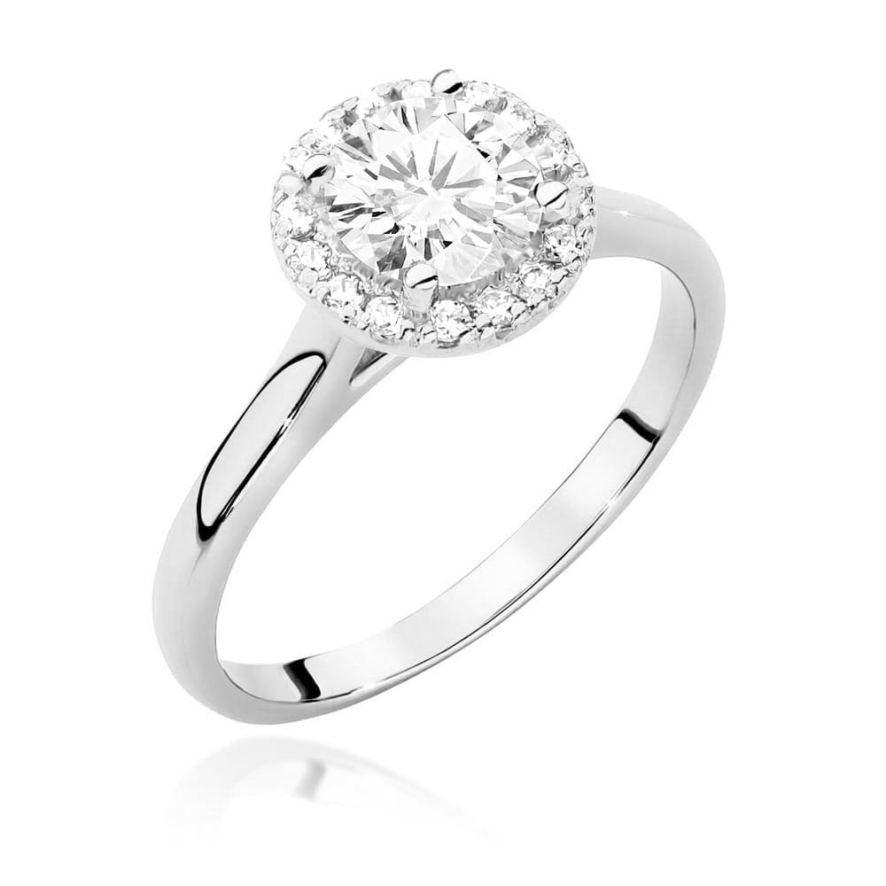 Inel Aur 9K cu Diamante Naturale 0.84 ct