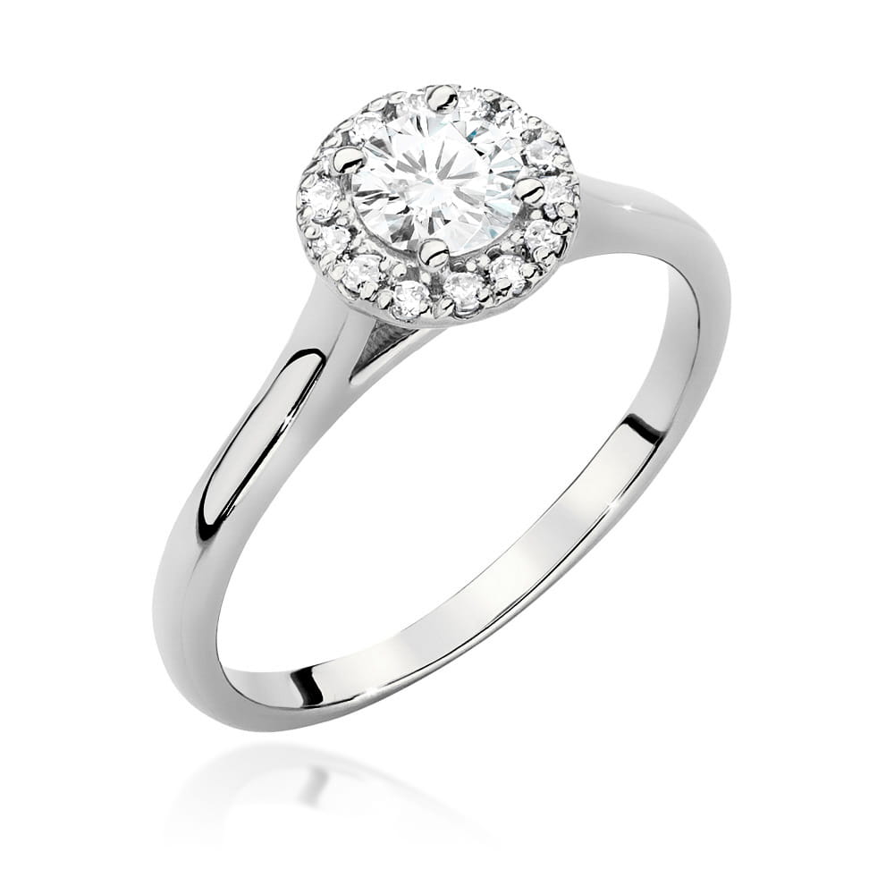 Inel Aur 9K cu Diamante de Laborator 0.52 ct