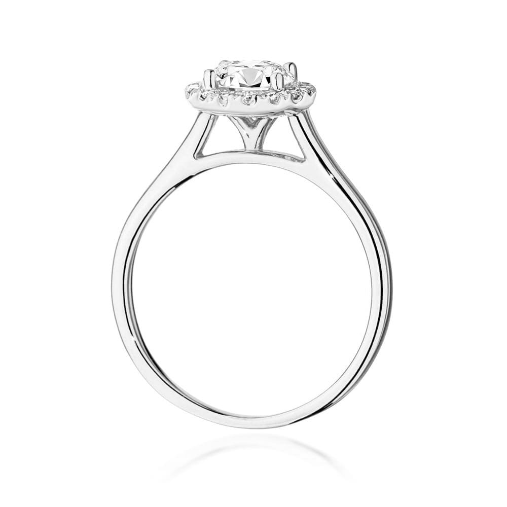 Inel Aur 9K cu Diamante de Laborator 0.84 ct