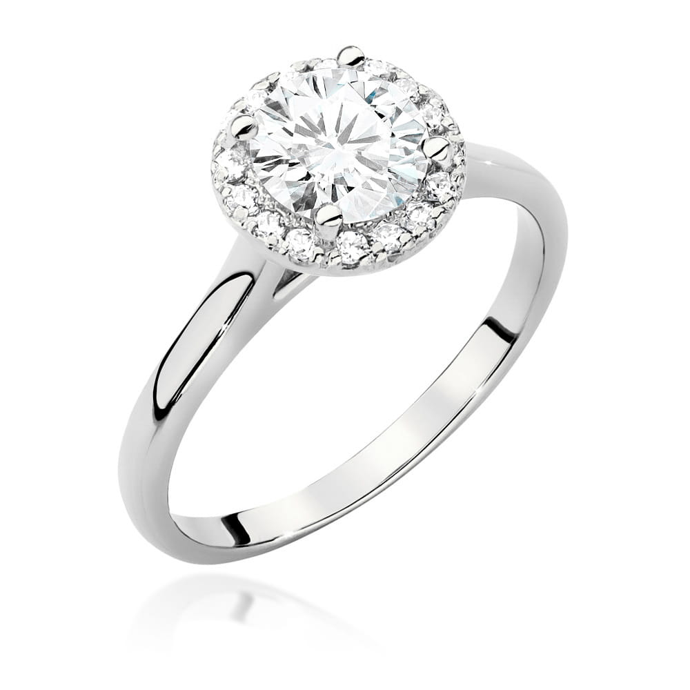 Inel Aur 9K cu Diamante de Laborator 1.14 ct
