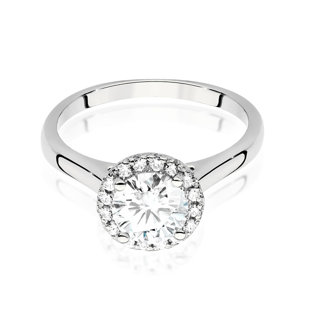 Inel Aur 9K cu Diamante de Laborator 1.14 ct