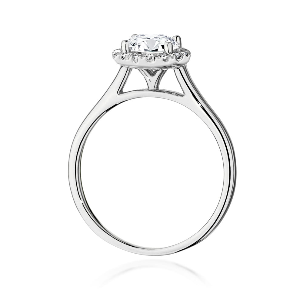 Inel Aur 9K cu Diamante de Laborator 1.14 ct