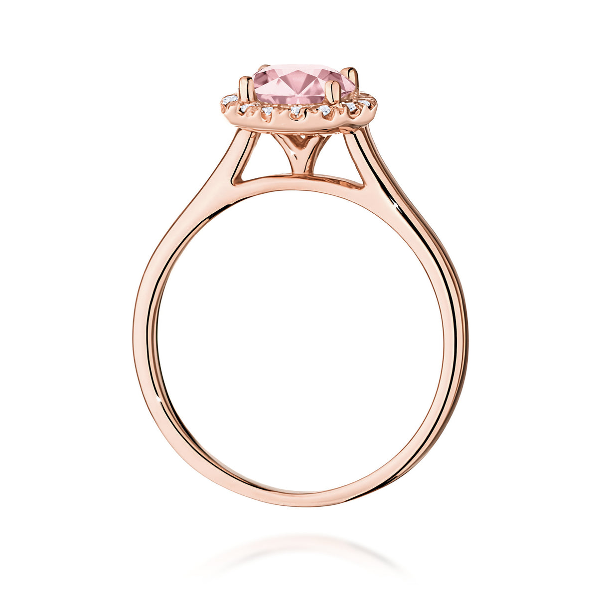 Inel Aur 14K cu Diamante Roz de Laborator 1.14 ct