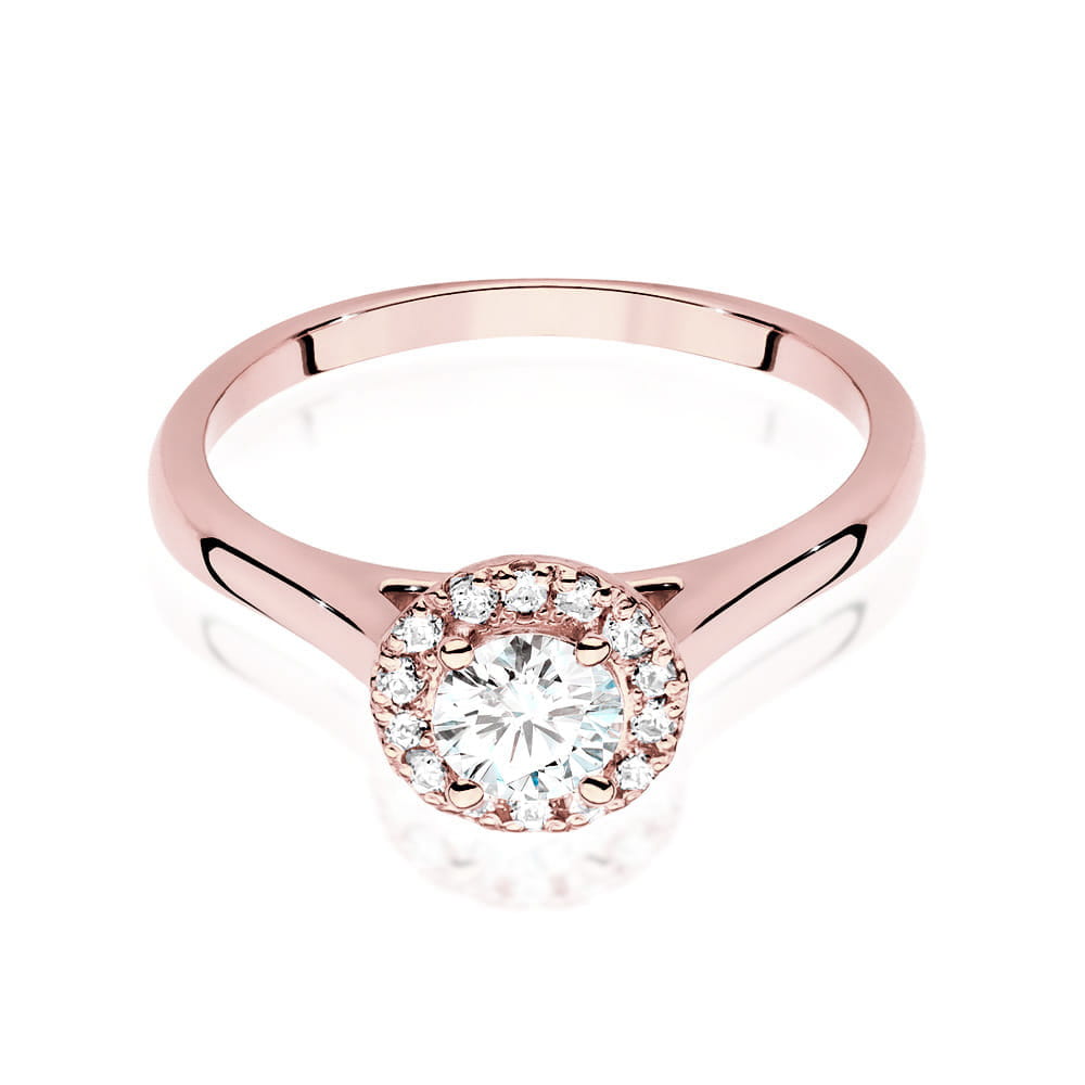 Inel Aur 14k cu Diamante de Laborator 0.52 ct