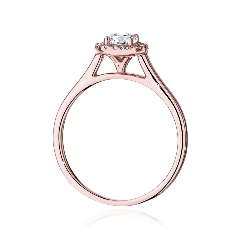 Inel Aur 14k cu Diamante de Laborator 0.52 ct