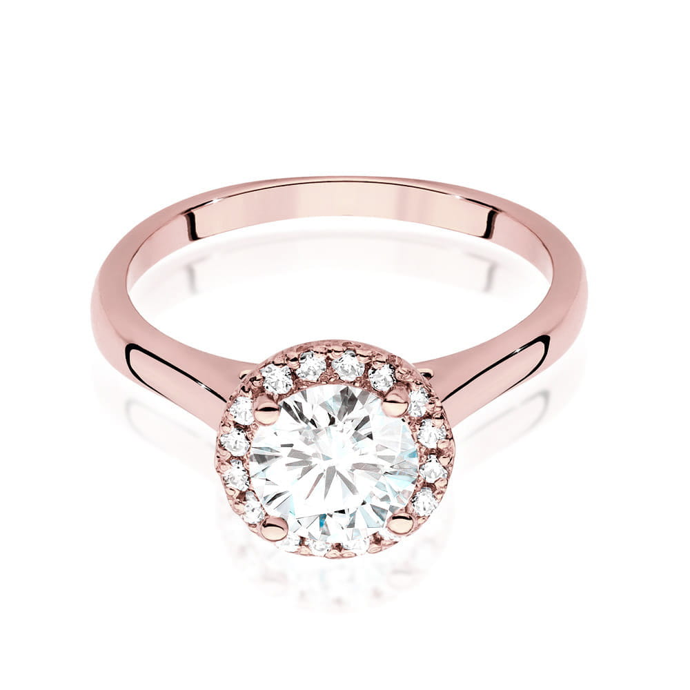 Inel Aur 14k cu Diamante de Laborator 1.13 ct