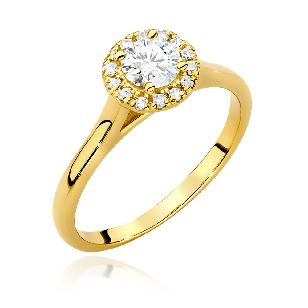 Inel Aur 14k cu Diamante de Laborator 0.52 ct