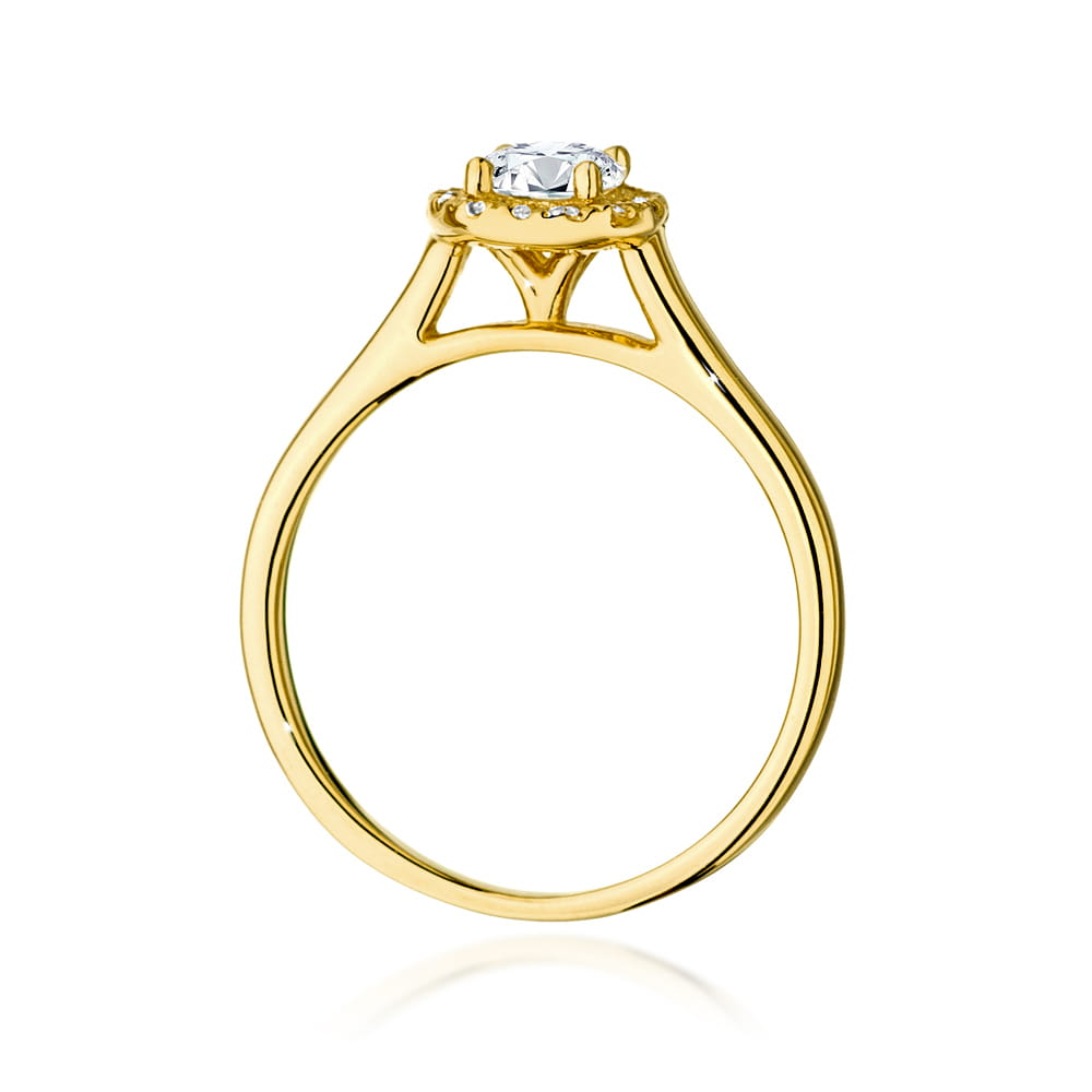 Inel Aur 9K cu Diamante Naturale 0.62 ct