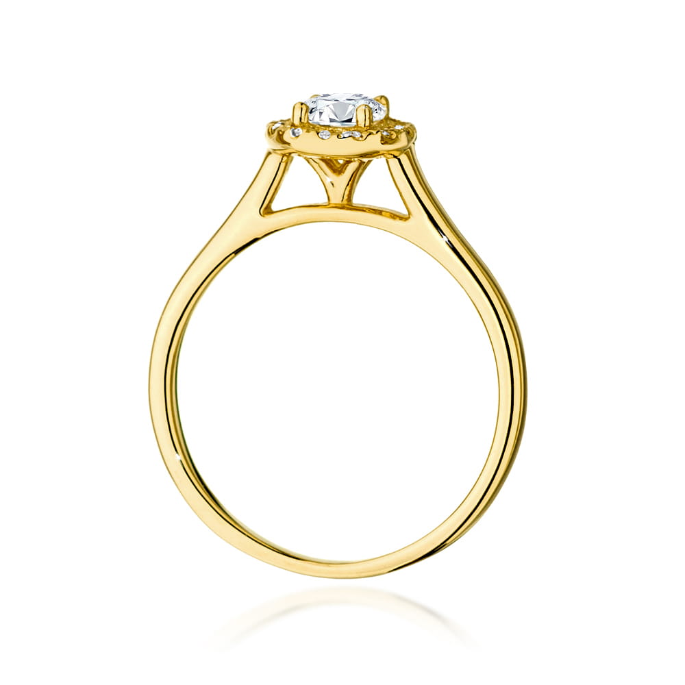 Inel Aur 9K cu Diamante de Laborator 0.52 ct
