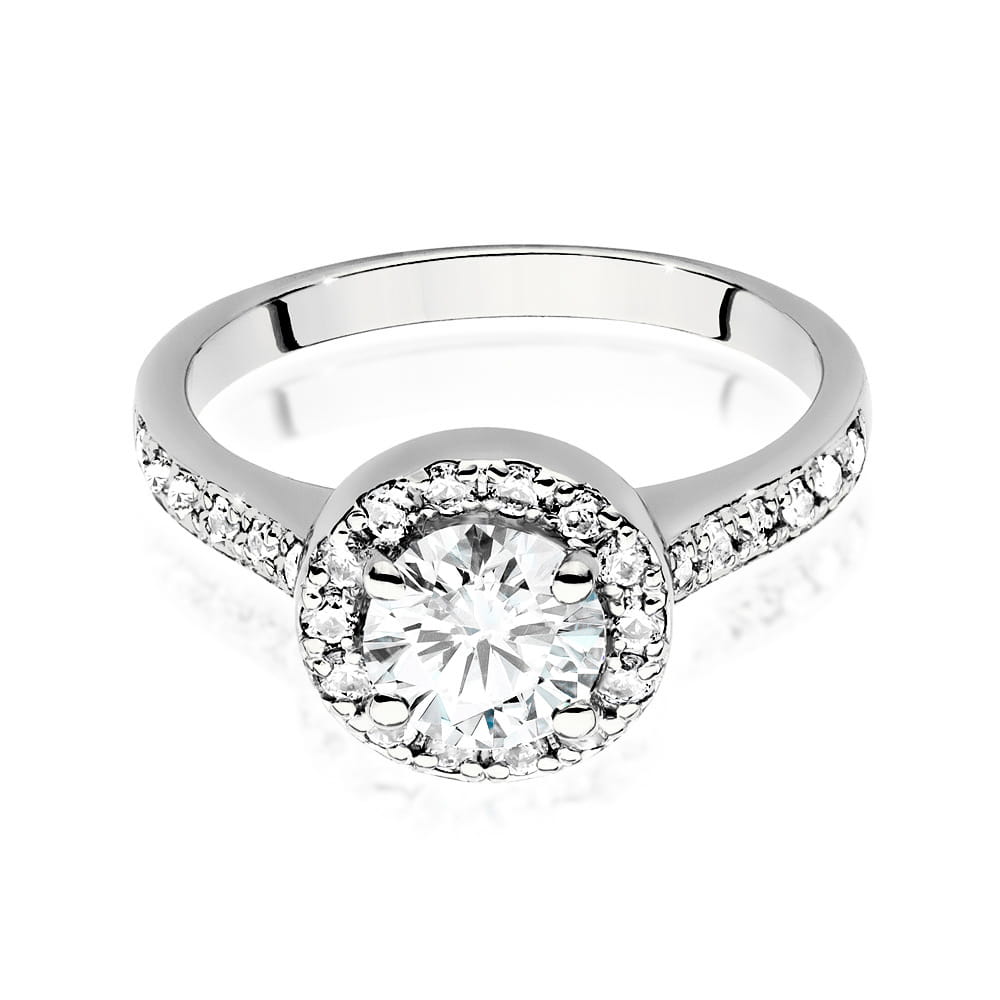 Inel Aur 9K cu Diamante Naturale 1.08 ct