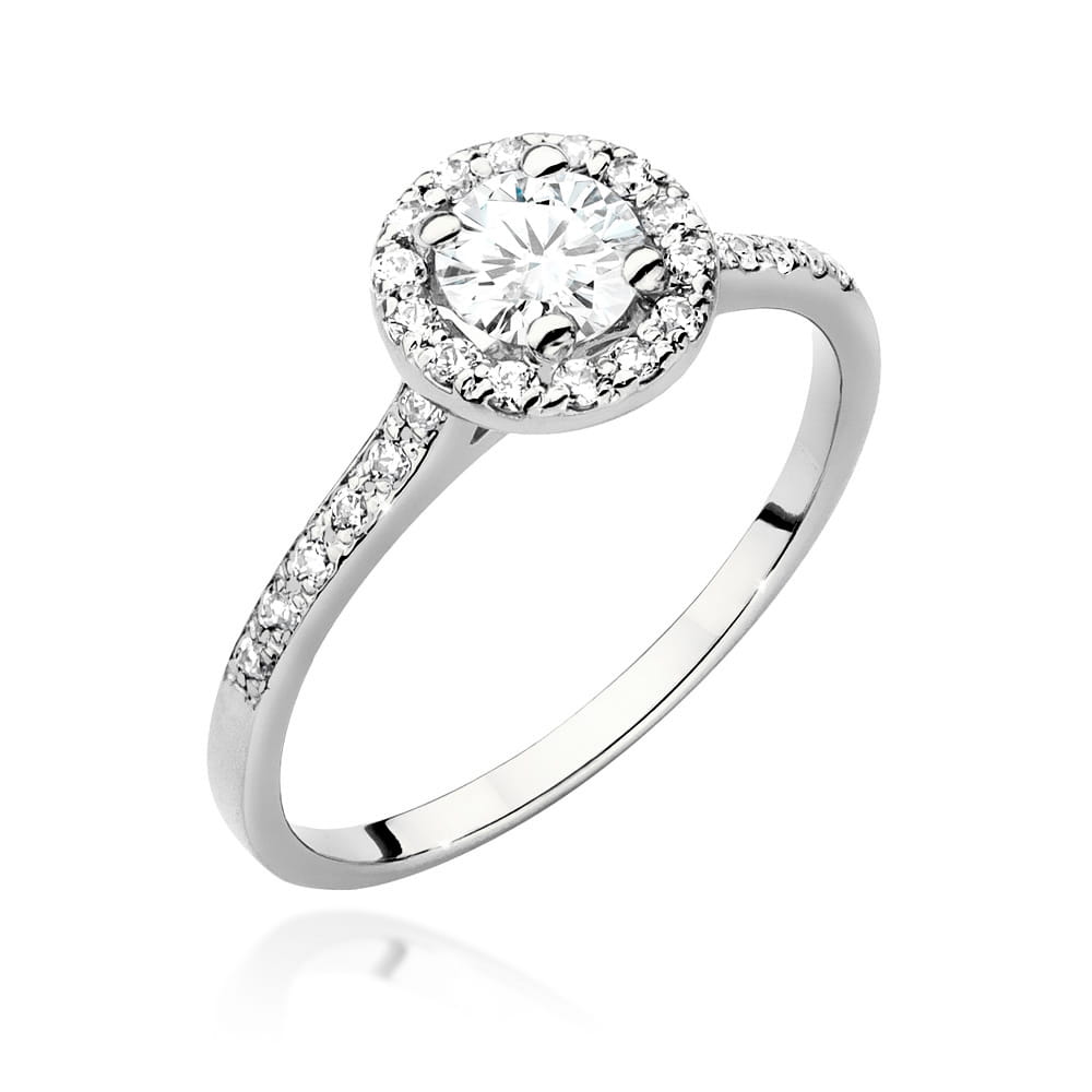 Inel Aur 9K cu Diamante de Laborator 0.74 ct