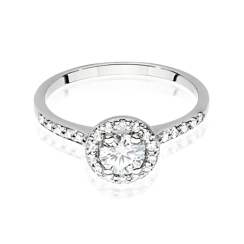 Inel Aur 9K cu Diamante de Laborator 0.74 ct