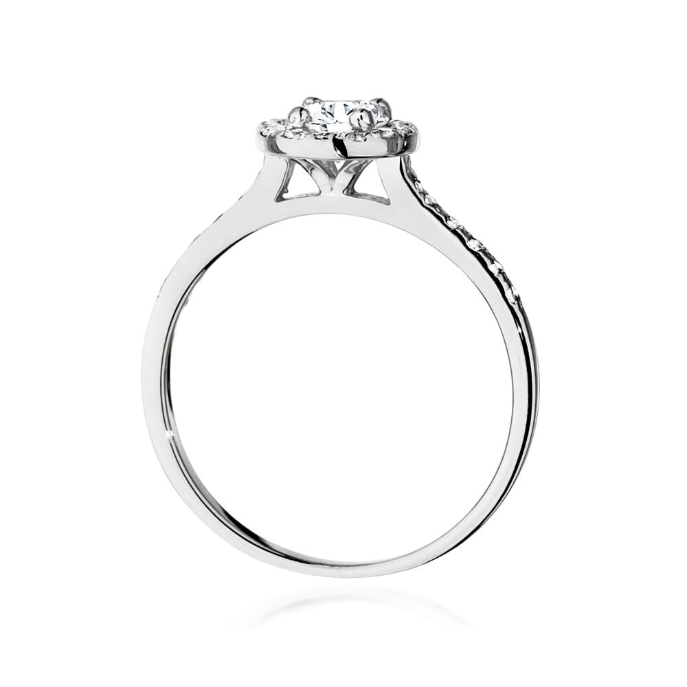 Inel Aur 9K cu Diamante de Laborator 0.74 ct